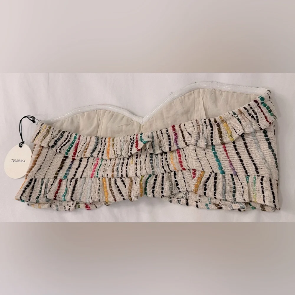 NWT ✨ Revolve Tularosa Maddie ruffle Bandeau top - Picture 4 of 13